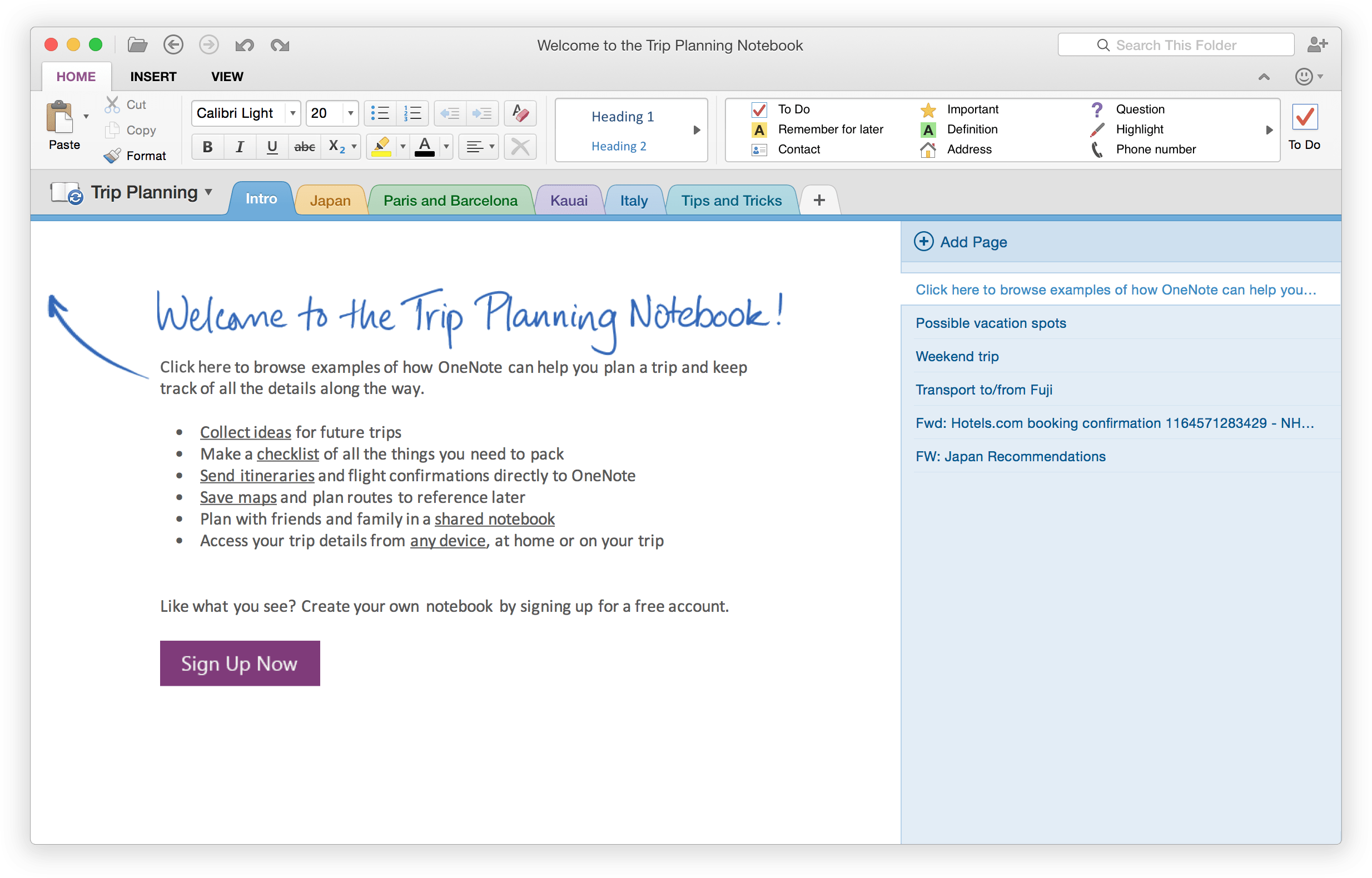 send to onenote from outlook for mac